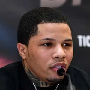 Gervonta Davis speaks during a Frank Warren and Floyd Mayweather JR Press Conference at The Savoy Hotel on March 7