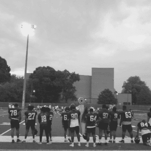 Morehouse Football players at practice 2022