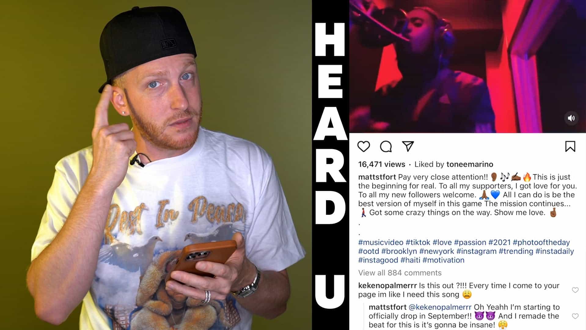 Drewski REACTS To New Music From IG Comments In ‘Heard U’