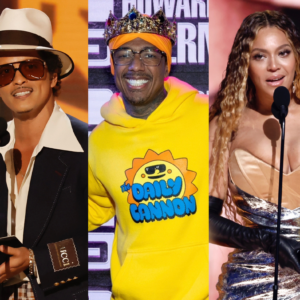 Bruno Mars, Nick Cannon, and Beyoncé